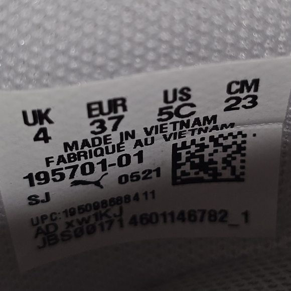 Puma Softride Sophia S0 Script white-bay-gulf stream Slip-on Women's Size 6.5 - Picture 7 of 11